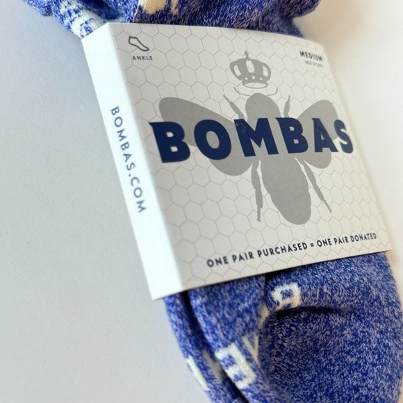 ⚡️ 3 Pair Bombas Women's Ankle Sock - RARE Violet Marl - Size M - BRAND NEW - Picture 10 of 10